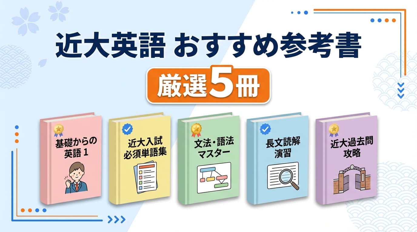 近大英語おすすめ参考書・問題集5選【2026年度版】